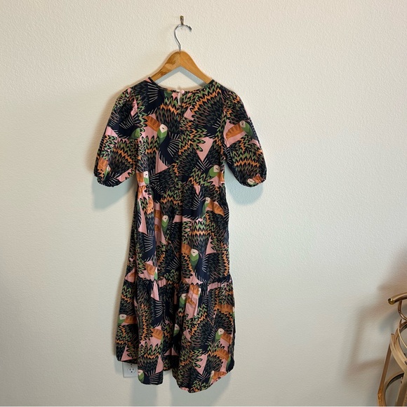 Farm Rio Tropical Birds of paradise foliage Print maxi / midi Dress - Picture 2 of 5